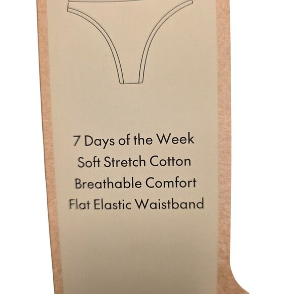No Boundaries Size XXXL 20 Cotton Thong Panties Days of the Week 7 Pack - Picture 7 of 7